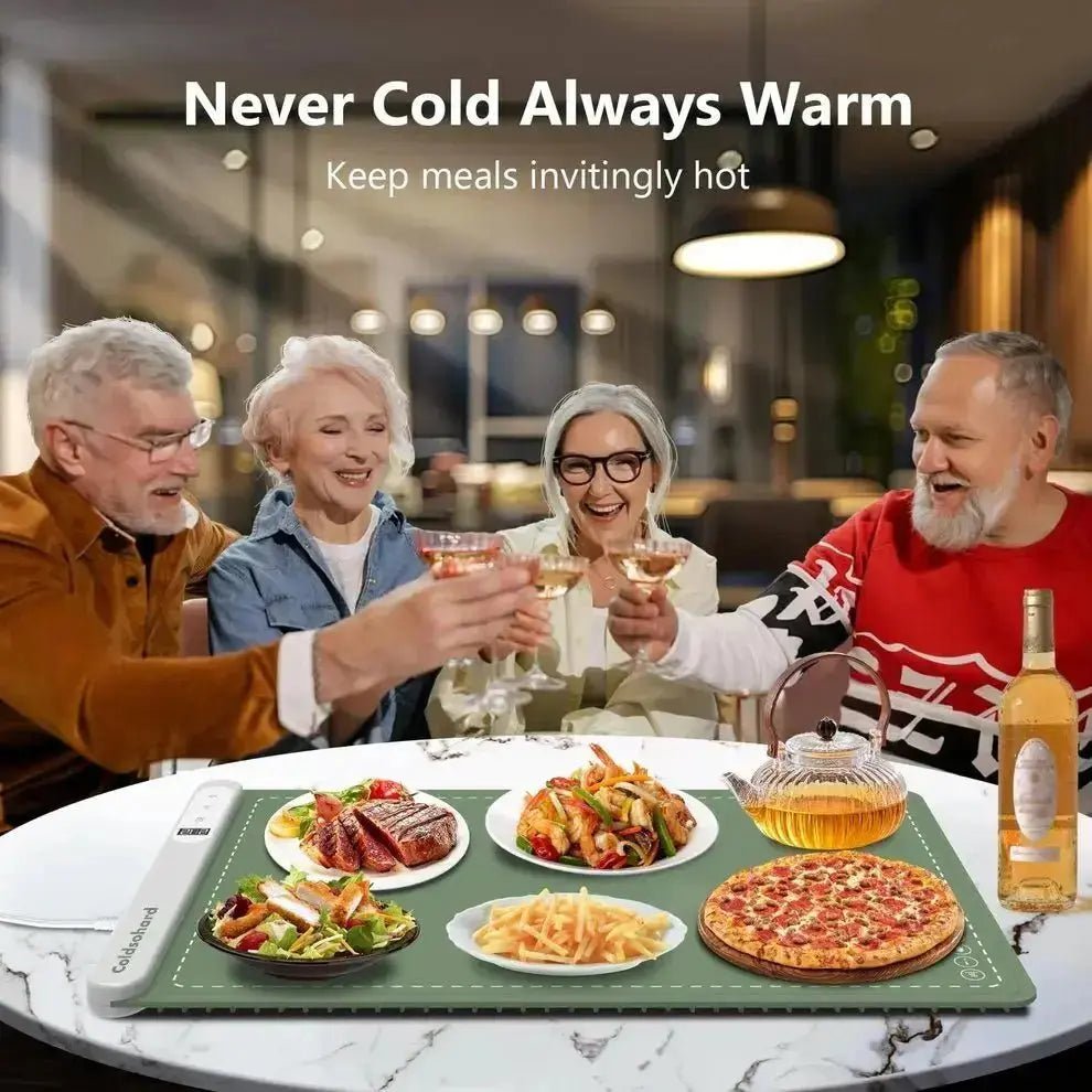 Food Warming Mat - Patented graphene technology - coldsohard