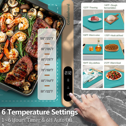 Food Warming Mat - Patented graphene technology - coldsohard